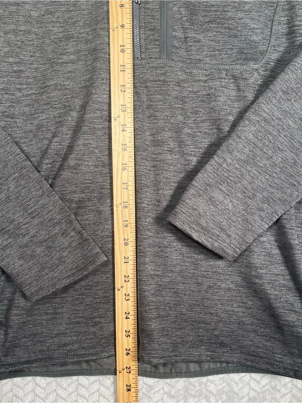 The North Face Canyonlands 1/2 Zip Pullover Mens Large Dark Gray Heather Fleece